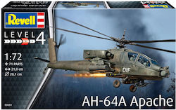Revell Φιγούρα Μοντελισμού Ελικόπτερο AH-64A Apache 71 Κομματιών σε Κλίμακα 1:72 21x20.1εκ.