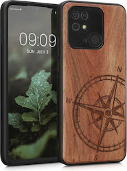 KWmobile Compass Vintage Задна корица Дърво Тъм...