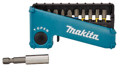 Makita Set 11 Biți Șurubelniță Torx / Steaua / Cruce