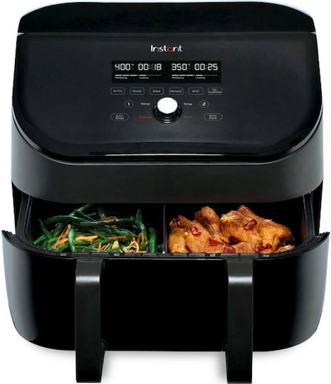 Instant Pot Vortex Versazone Air Fryer με Διπλό Αποσπώμενο Κάδο 8.5lt Μαύρο