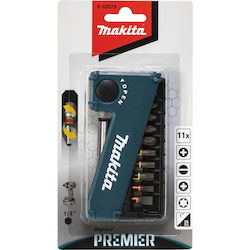 Makita Set 11 Biți Șurubelniță Torx / Drept / Steaua / Cruce 25mm