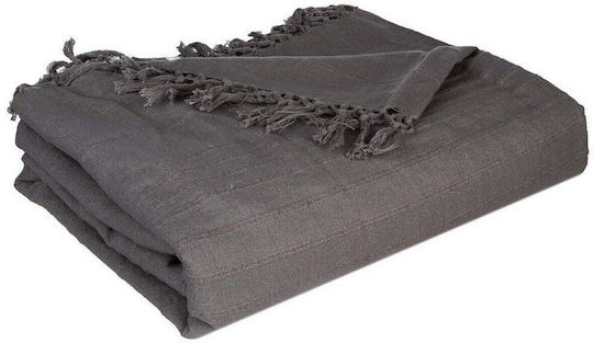 Atmosphera Foulard Ριχτάρι Διθέσιου Καναπέ 230x250εκ. Γκρι 451518