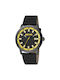 Just Cavalli Watch Battery with Black Leather Strap