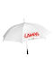 Lampa Automatic Umbrella with Walking Stick White