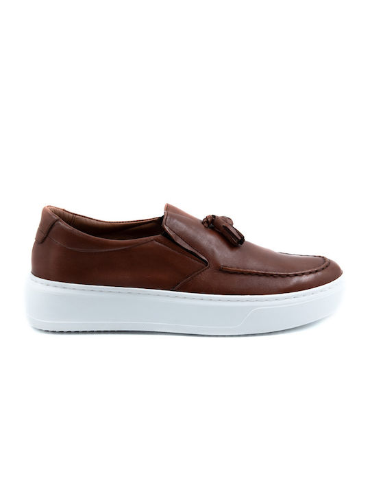 Antonio Shoes Δερμάτινα Ανδρικά Loafers σε Ταμπά Χρώμα