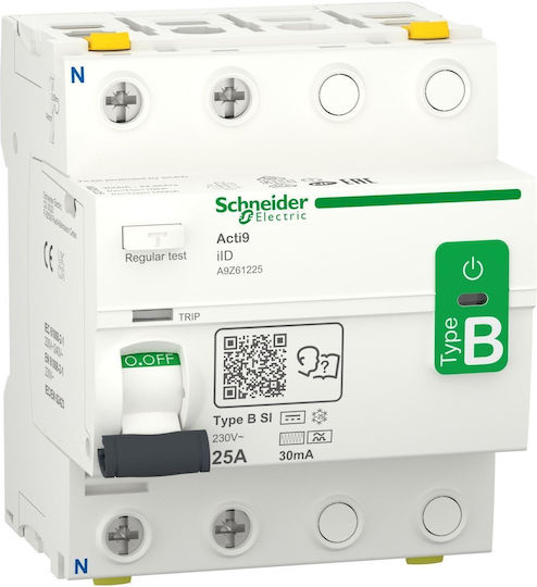 Schneider Electric Ρεле за фаза Изтичане на земя 25Спецификация Двуполюсно