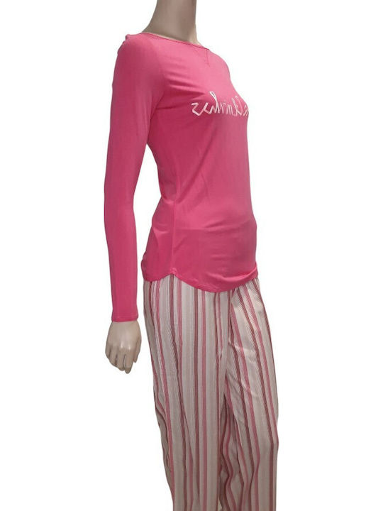 Calvin Klein Pentru Femei Bluză Pijamale Fuchsia