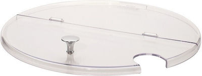 Leone Commercial Serving Round Plate Plastic Cover Foldable 23x23cm