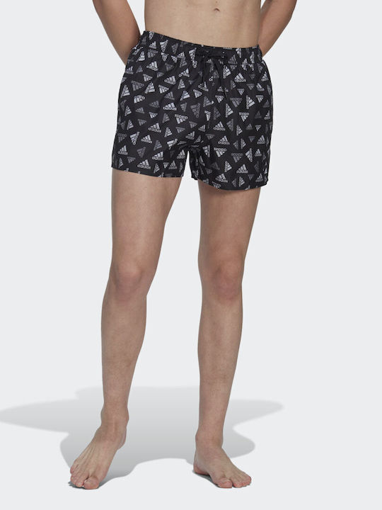 Adidas CLX Men's Swimwear Shorts Black with Patterns