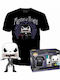 Funko Поп! Tees Филми: Кошмарът преди Коледа - Jack Skellington (Г) (Л) Свети в тъмното Специално издание