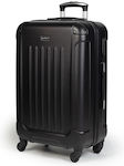 Cardinal 2013 Medium Travel Suitcase Hard Black with 4 Wheels Height 60cm. 2013/60