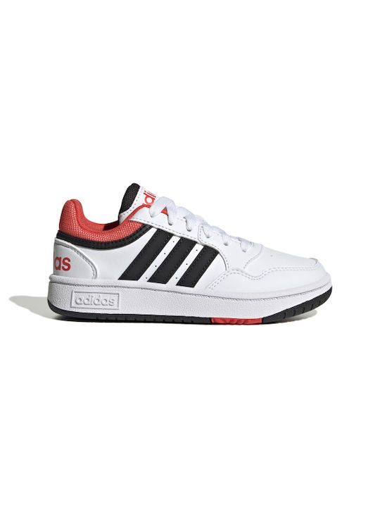 Adidas Αθλητικά Παιδικά Παπούτσια Μπάσκετ Hoops 3.0 K Λευκά