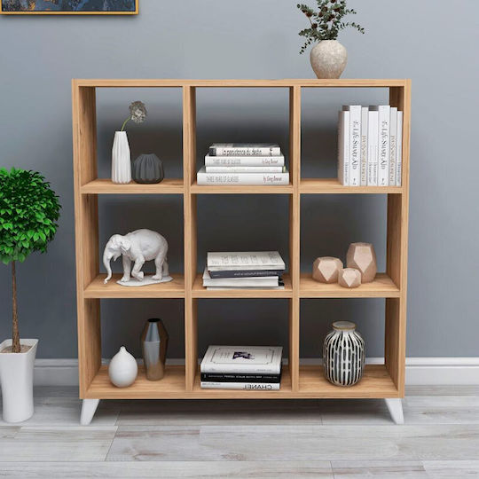 Βιβλιοθήκη Saul Pine / Oak 88.2x20x88.2εκ. Βιβλιοθήκη Saul Pine / Oak 88.2x20x88.2εκ.