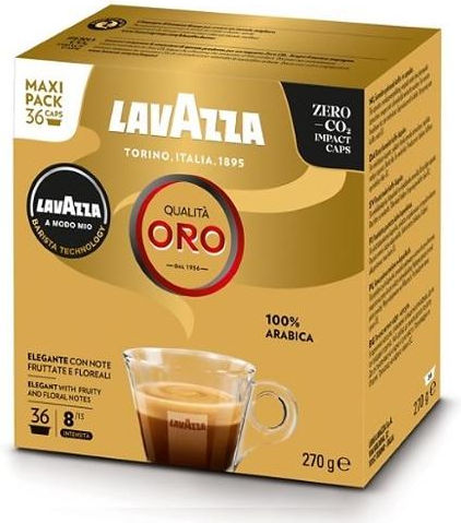 Lavazza Κάψουλες Espresso Qualita Oro Συμβατές με Μηχανή LavAzza A Modo Mio 36caps