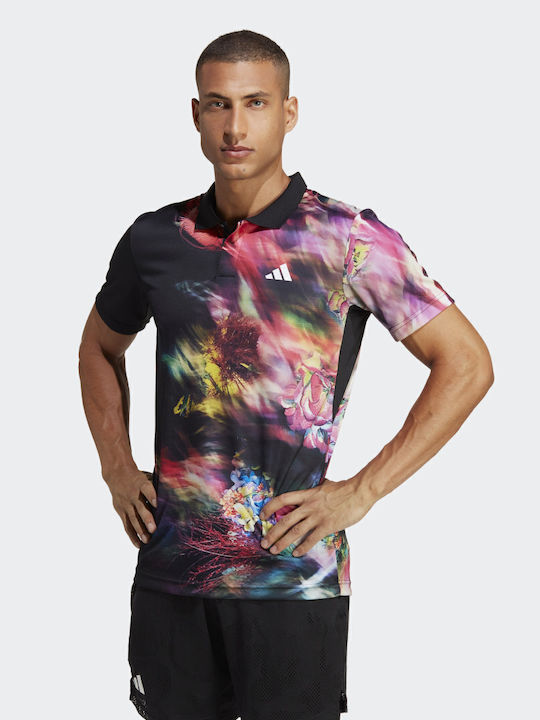 adidas Melbourne Tennis Heat.rdy HT7215 Men's Multicolour Tennis Shirt