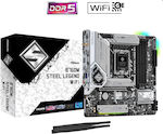 ASRock B760M Steel Legend WiFi Placă de bază Micro ATX cu Intel 1700 Socket