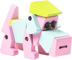 Cubika Slide Toy Dog made of Wood for 18++ Months