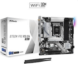 ASRock B760M Pro RS/D4 WiFi Motherboard Micro ATX με Intel 1700 Socket