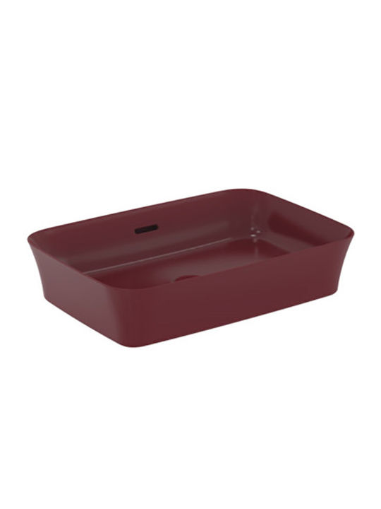 Ideal Standard Ipalyss Vessel Sink Ceramic 55x40x12cm Pomegranate