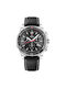 Swiss Military by Chrono Sport Watch Chronograph Battery with Black Leather Strap