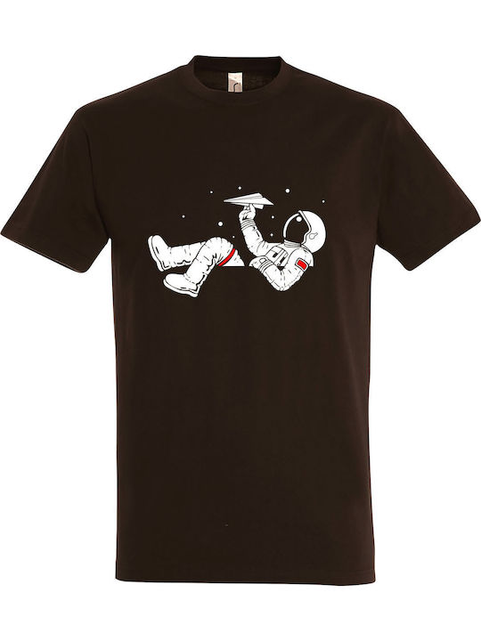 T-shirt Unisex " Cool Spaceman " Chocolate