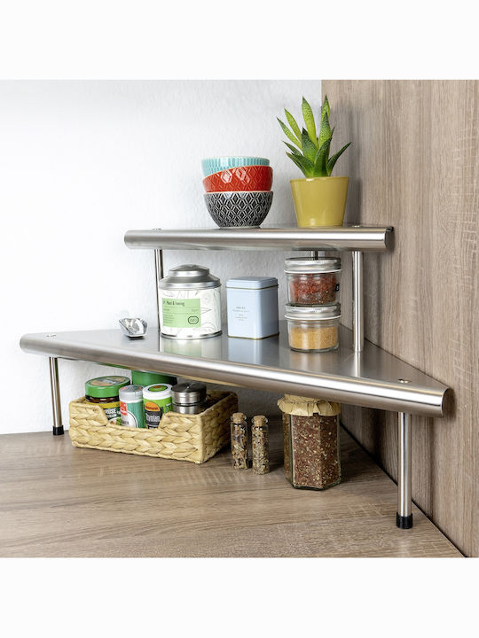 Wenko Επιτραπέζια Βάση Inox 48.5x48.5x31εκ. Ασημί