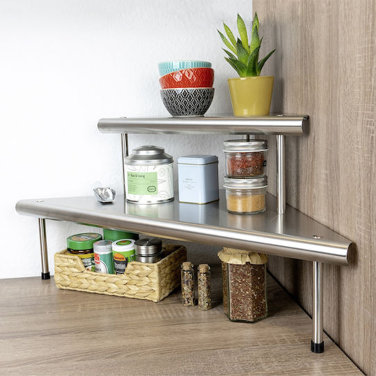 Wenko Настолна Стойка Inox 48.5x48.5x31см Сребрист