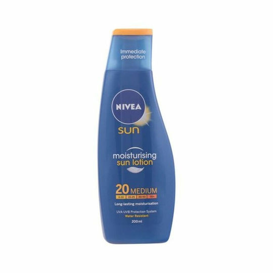 Nivea Moisturising Waterproof Sunscreen Lotion Body SPF20 200ml