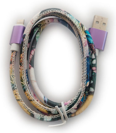 eSTUFF Soft Wire Metal Case Плетена USB-A към Lightning кабел Многоцветен 1м