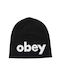 Obey Knitted Beanie Cap Black
