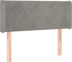 vidaXL LED Bed Headboard Fabric Light Grey 103x...