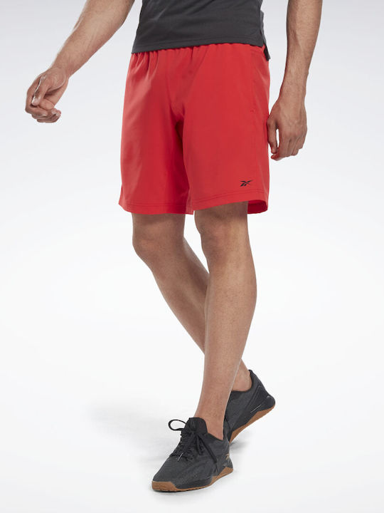 Reebok Workout Ready Men's Athletic Shorts Vector Red