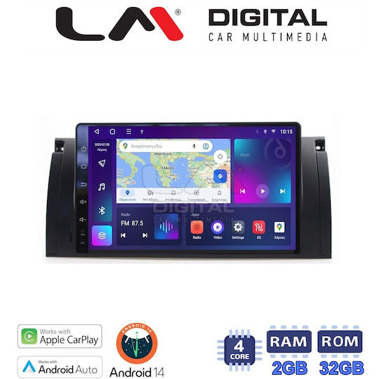 LM Digital Car Audio System for BMW Series 5 (E39) / Series 7 (E38) / X5 (E53) / X5 / Series 5 / Series 7 1998-2005 (Bluetooth/USB/WiFi/GPS/Apple-Carplay/Android-Auto) with Touch Screen 8"