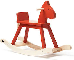 Kids Concept Carl Larsson wooden Rocking Toy Horse for 18++ months Red