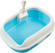 Katzenklo mit Sieb Hellblau M40 x B19 x H13,5cm
