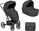 Kikka Boo Amani 2 In 1 Adjustable 2 in 1 Baby Stroller Suitable for Newborn Black 14.9kg