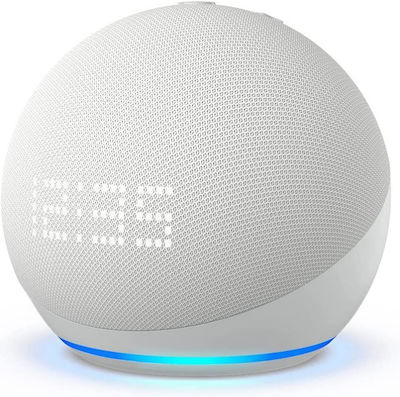 Amazon Echo Dot (5th Gen) with Clock Smart Hub mit Lautsprecher Kompatibel mit Alexa Weiß B09B95DTR4
