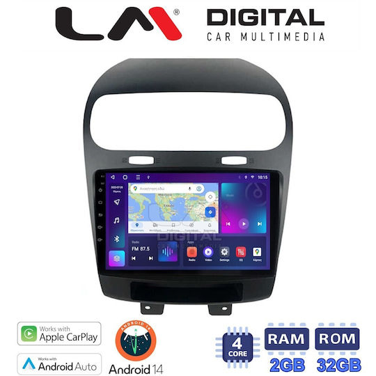 LM Digital Ηχοσύστημα Αυτοκινήτου για Fiat Freemont Dodge Journey Freemont 2008+ (Bluetooth/USB/WiFi/GPS/Apple-Carplay/Android-Auto) με Οθόνη Αφής 9"