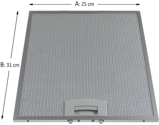 Siemens Replacement Metal Filter Vent Hood Compatible With Siemens 25x31cm