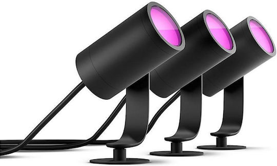 Philips Triplu Spot Led Rgbw În Culoare Neagră Philips Triplu Spot Led Rgbw În Culoare Neagră