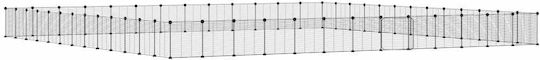 vidaXL Nagetierkäfig Nagetierkäfig mit 52 Paneelen & Tür 35x35x