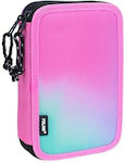 Milan Sunset Pencil Case Full with 2 Compartments Fuchsia