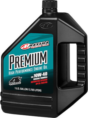 Maxima Racing Oils Premium Λάδι Μοτοσυκλέτας για Τετράχρονους Κινητήρες 10W-40 3.785lt