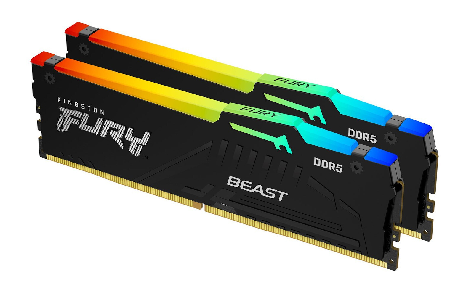 Kingston Fury Beast RGB DDR5 64GB RAM με 2x32GB Modules και Ταχύτητα 5600 για Desktop