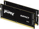 Kingston Fury Impact 64GB DDR5 RAM mit 2 Modulen (2x32GB) und Geschwindigkeit 5600 für Laptop