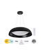 GloboStar Anatolia Lumină Suspendată Neagră LED cu Lumină Bianco Reglabilă 66.5x66.2x12.5cm
