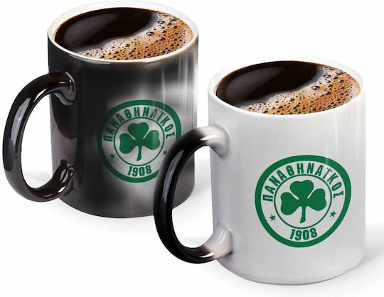 Koupakoupa Panathinaikos Wärmeempfindlich Keramik Tasse Schwarze 330ml