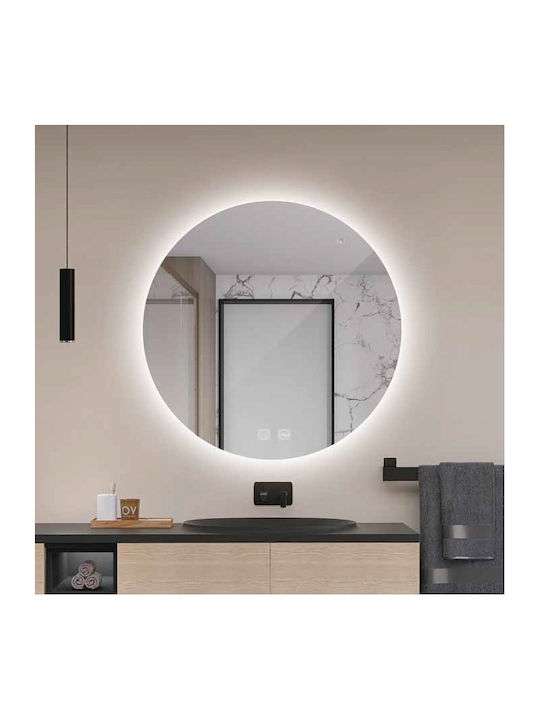 Imex Lisboa Round Bathroom Mirror Led Touch 50x50cm