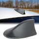 Car Antenna Roof Shark Universal with Cable 12V for Radio in Black Carbon Color