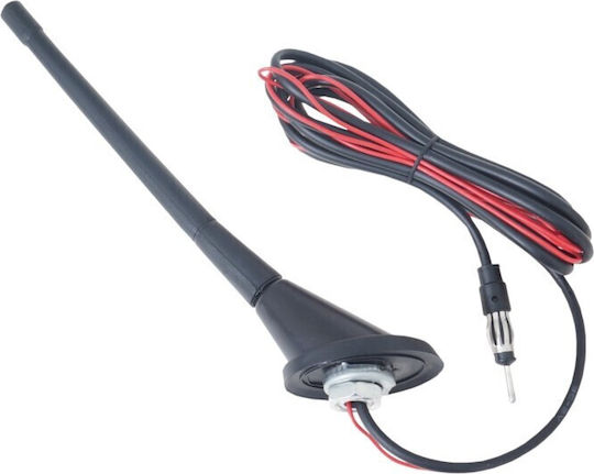 AMiO KFZ-Antenne Dach Carmotion Hai 24 cm für Radio mit Verstärker